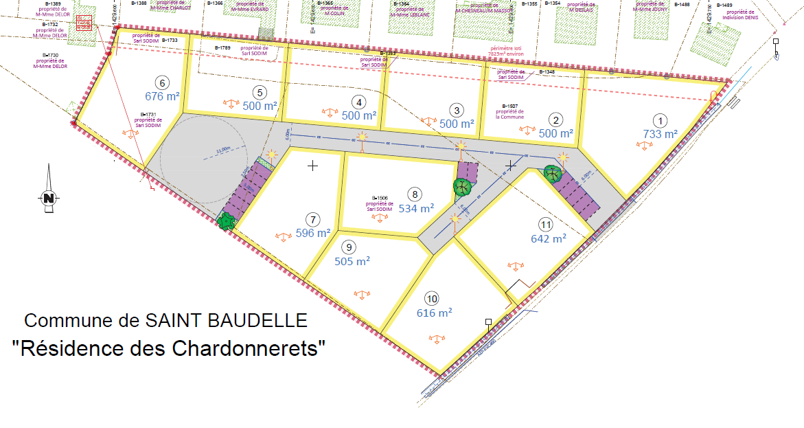00 St Baudelle - Plan Les chardonnerets